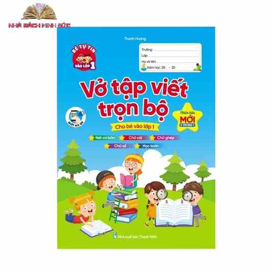 Sách - Vở Tập Viết Trọn Bộ Cho Bé Vào Lớp 1 - Phiên Bản Mới Nhất 5 Trong 1