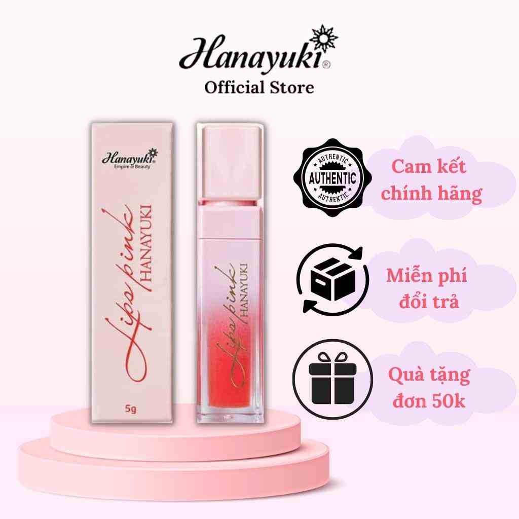 Son Dưỡng Hồng Môi Lips Pink Hanayuki Mờ Thâm Căng Mọng Hanayuki Chính Hãng