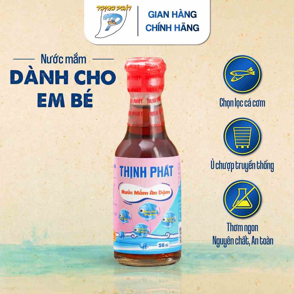 [Mã BMLTB200 giảm đến 100K đơn 499K] Nước mắm Thịnh Phát ăn dặm mini cho bé - chai 50ml