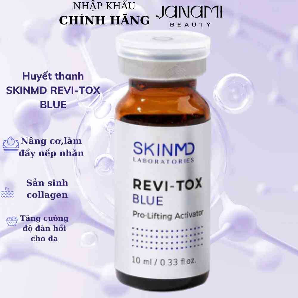 Tinh chất làm đầy nếp nhăn và phục hồi cấu trúc da SKINMD REVI-TOX BLUE Pro-Lifting Activator 10ml x 5 lọ