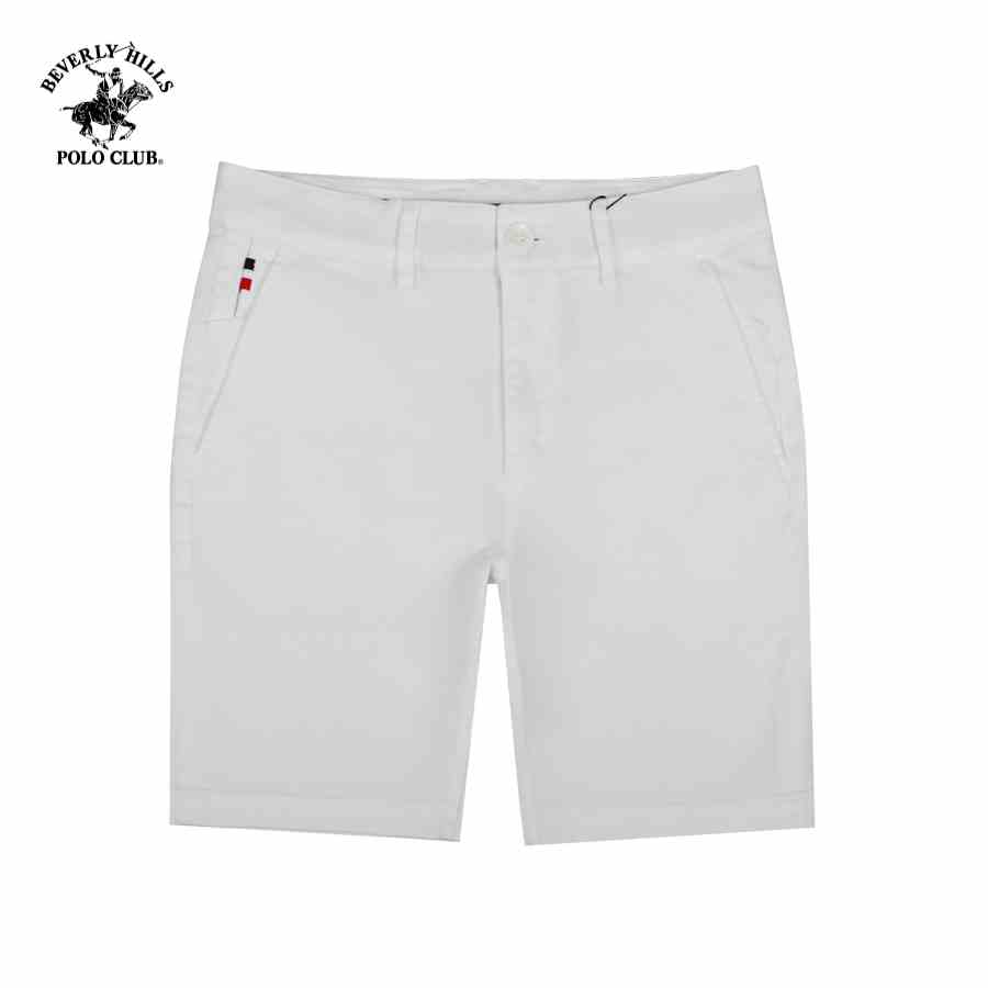 [Mã BMLTB35 giảm đến 35K đơn 99K] Beverly Hills Polo Club - Quần short Nam Slim Fit WT TRẮNG- BHPC QKSS22V017