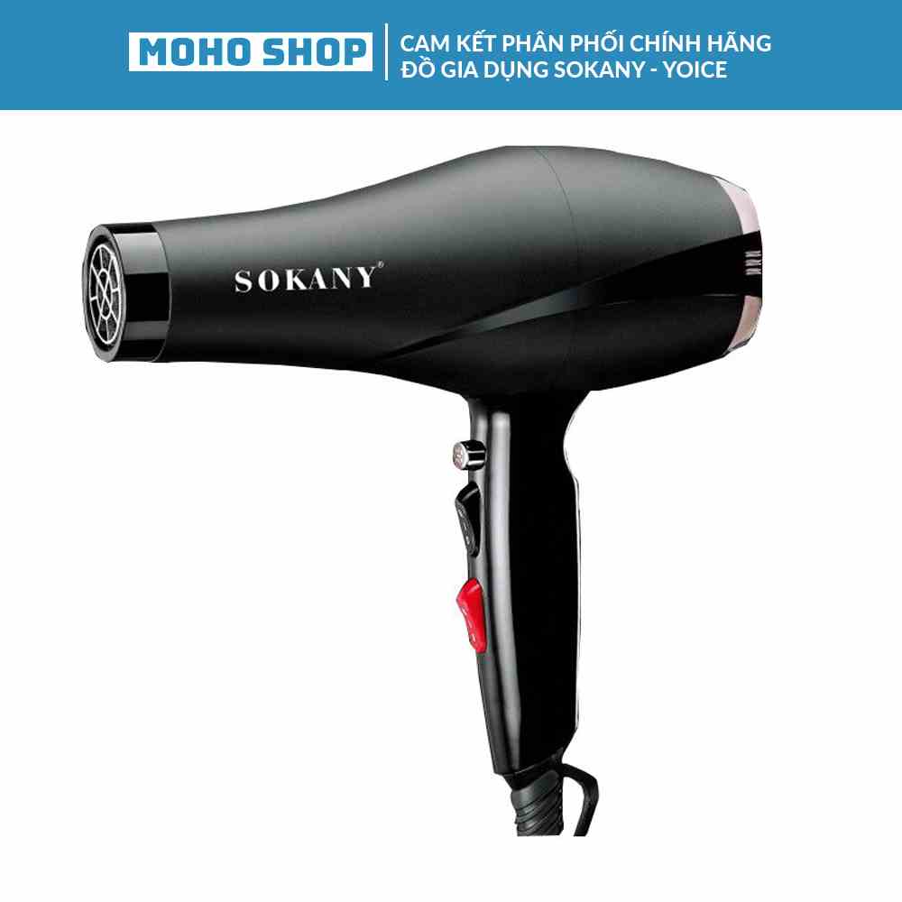 Máy sấy tóc Salon bổ sung ION âm Sokany SK911 công suất mạnh 2400W chăm sóc tóc tránh hư tổn khi sấy tóc nhiều