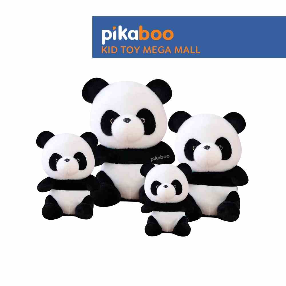 Gấu bông gấu trúc Panda Pikaboo gấu trúc nhồi bông đeo ba lô vỏ nhung lông mềm mịn co dãn 4 chiều bông tinh khiết