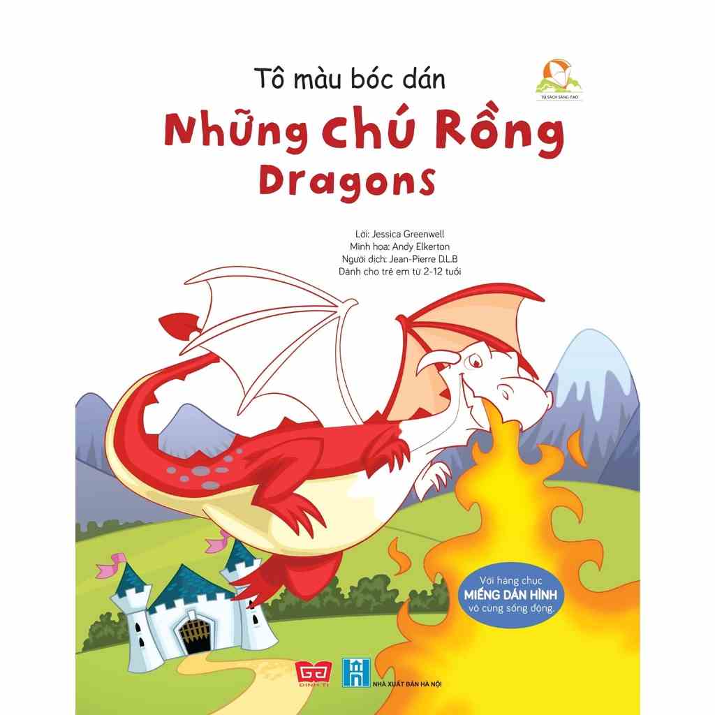 Sách-Tô màu bóc dán( 2-12 tuổi )