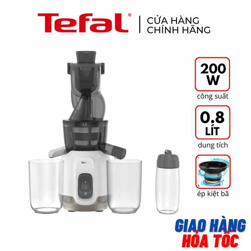 Máy ép trái cây chậm ép lạnh vỏ nhựa ống dẫn lớn Tefal ZC600138 200W - Hàng chính hãng