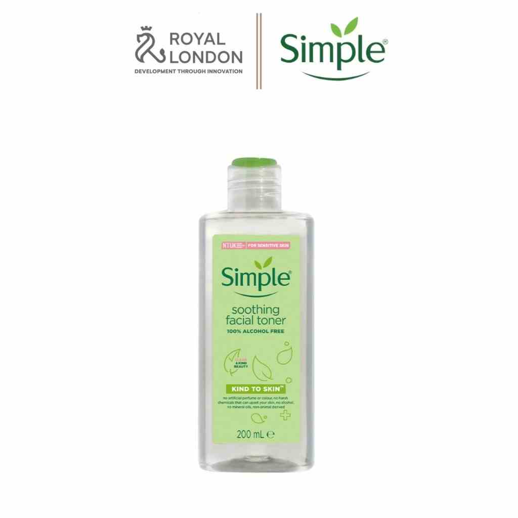 Nước Hoa Hồng Cân Bằng Da Dịu Nhẹ Simple Soothing Facial Toner 200ml