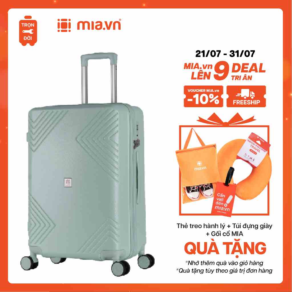 [MUA 1 TẶNG 2]Vali Kéo MIA.vn Du Lịch Larita CETUS 3 size 20/24/28 Hạn Chế Trầy Xước - Bảo Hành Trọn Đời