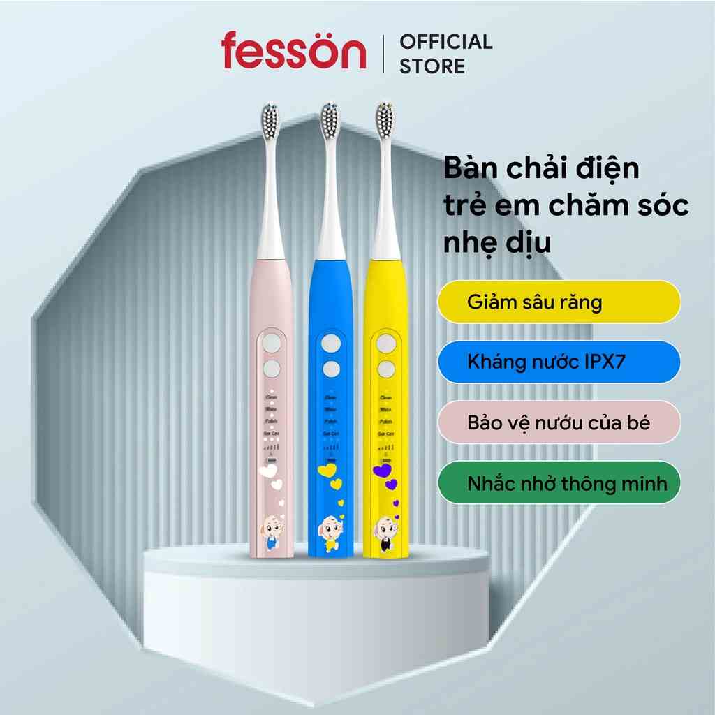 Bàn chải điện đánh răng cho trẻ em bào vệ nướu toàn diện MJ K5118