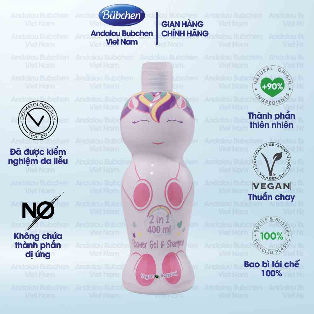 Sữa Tắm Gội Air Val Unicorn Dành Cho Bé Gái 400ml