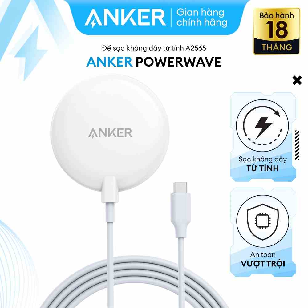 Đế sạc không dây từ tính ANKER PowerWave 7.5W - A2565