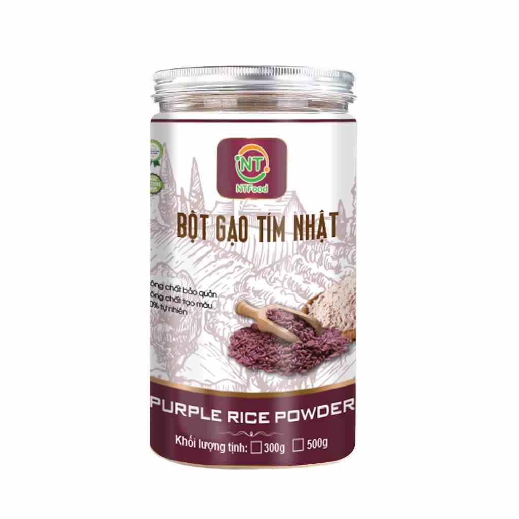 [Mã BMLTB35 giảm đến 35K đơn 99K] Bột Gạo Tím Than Nhật NTFood 500gr / 300gr - Nhất Tín Food