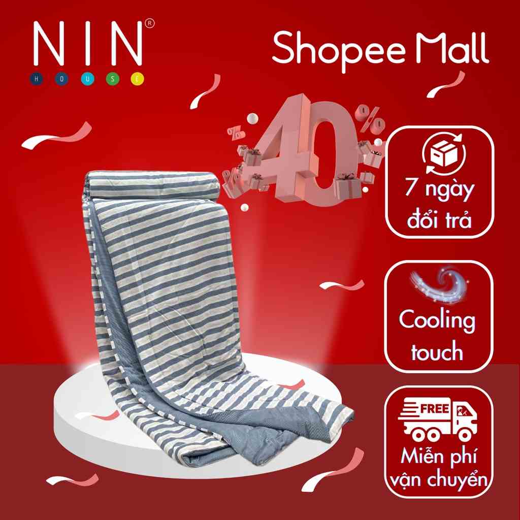 Mền Cooling NIN House một mặt làm mát một mặt giữ ấm nhiều màu kích thước 200x220cm