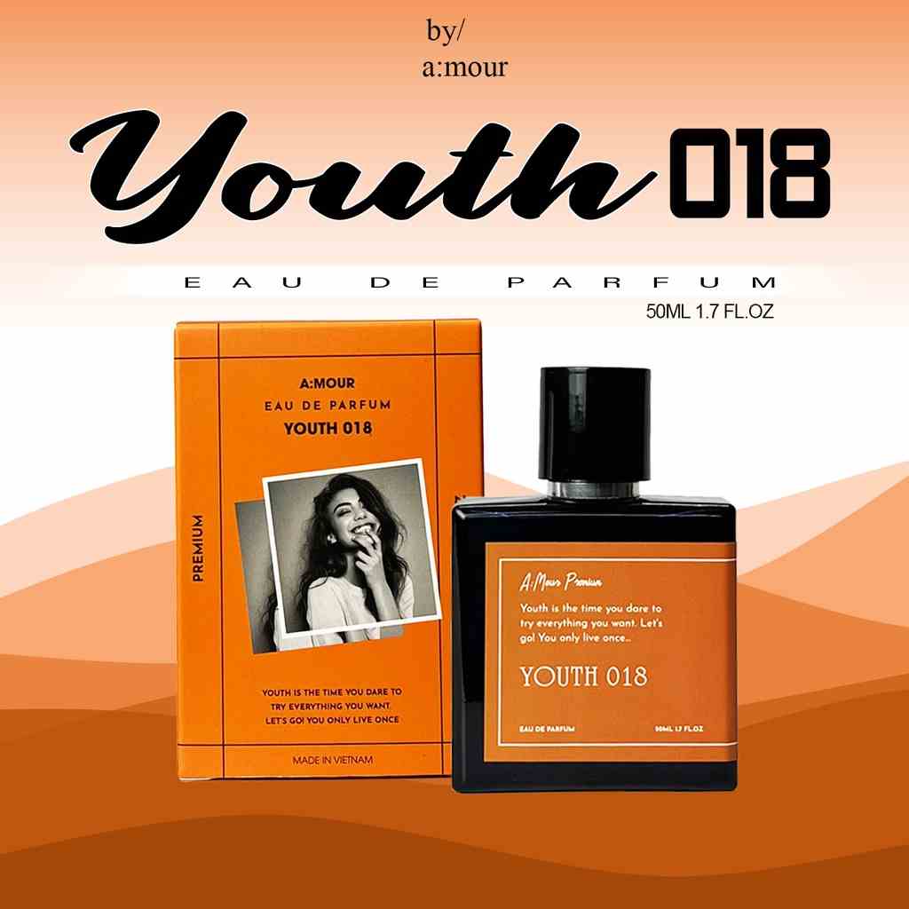 [Amour Youth 018] Nước Hoa Nữ Nguyên Liệu Nhập Pháp Hương Thơm Dịu Dàng, Năng Động 50ml - Dạng Xịt