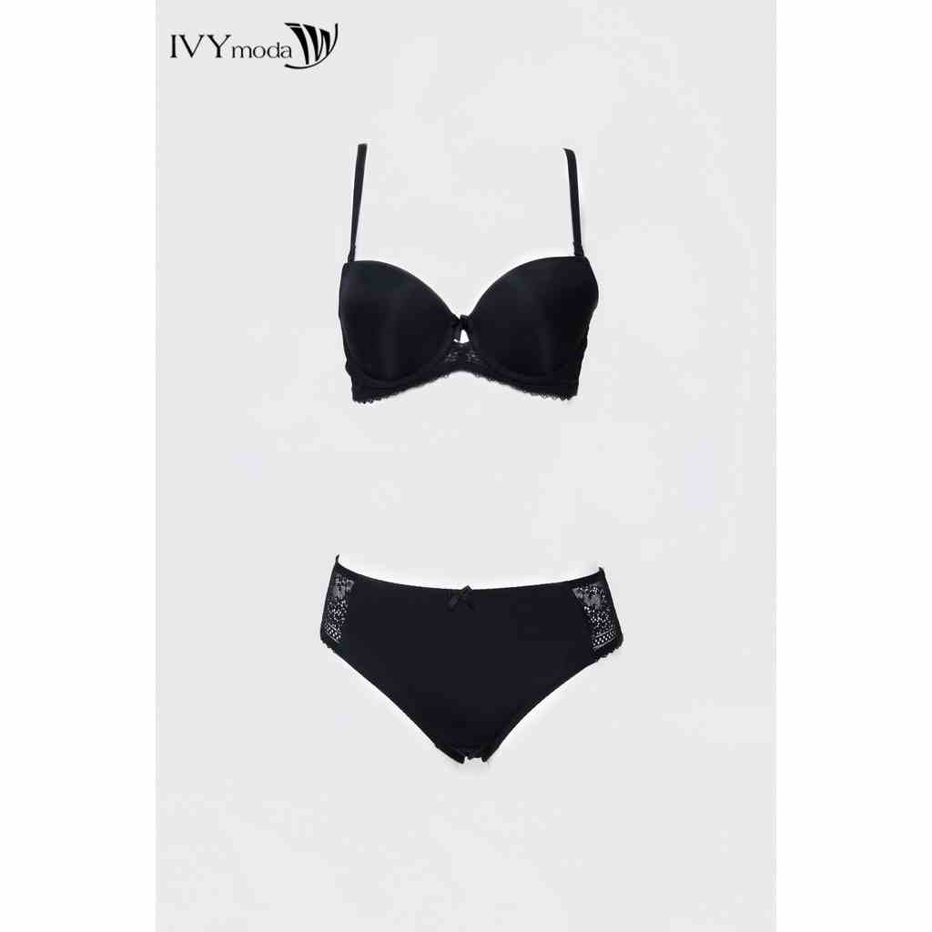 Áo lót nữ trơn viền phối ren IVY moda MS 14X1334