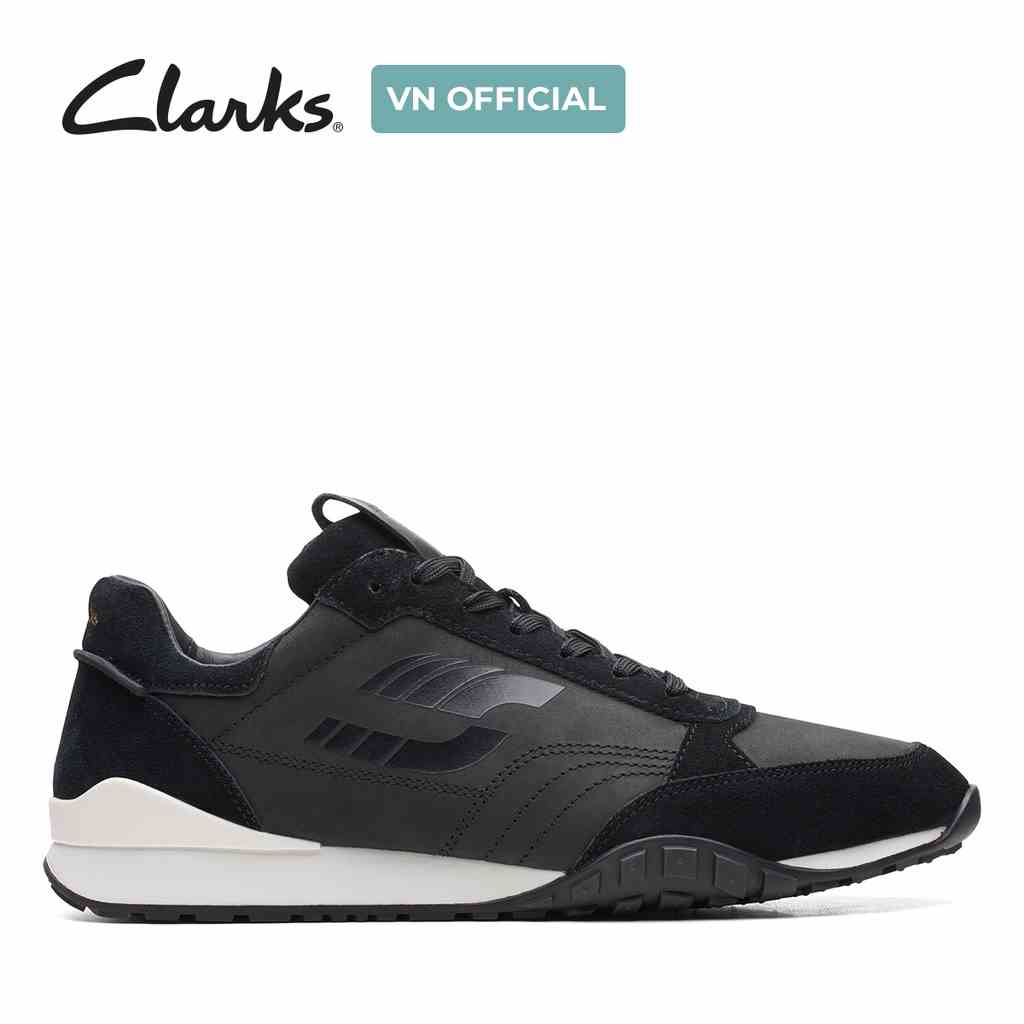 [Mã BMLTA35 giảm đến 35K đơn 99K] Giày Sneakers Da Nam Clarks CraftLo Lace màu đen