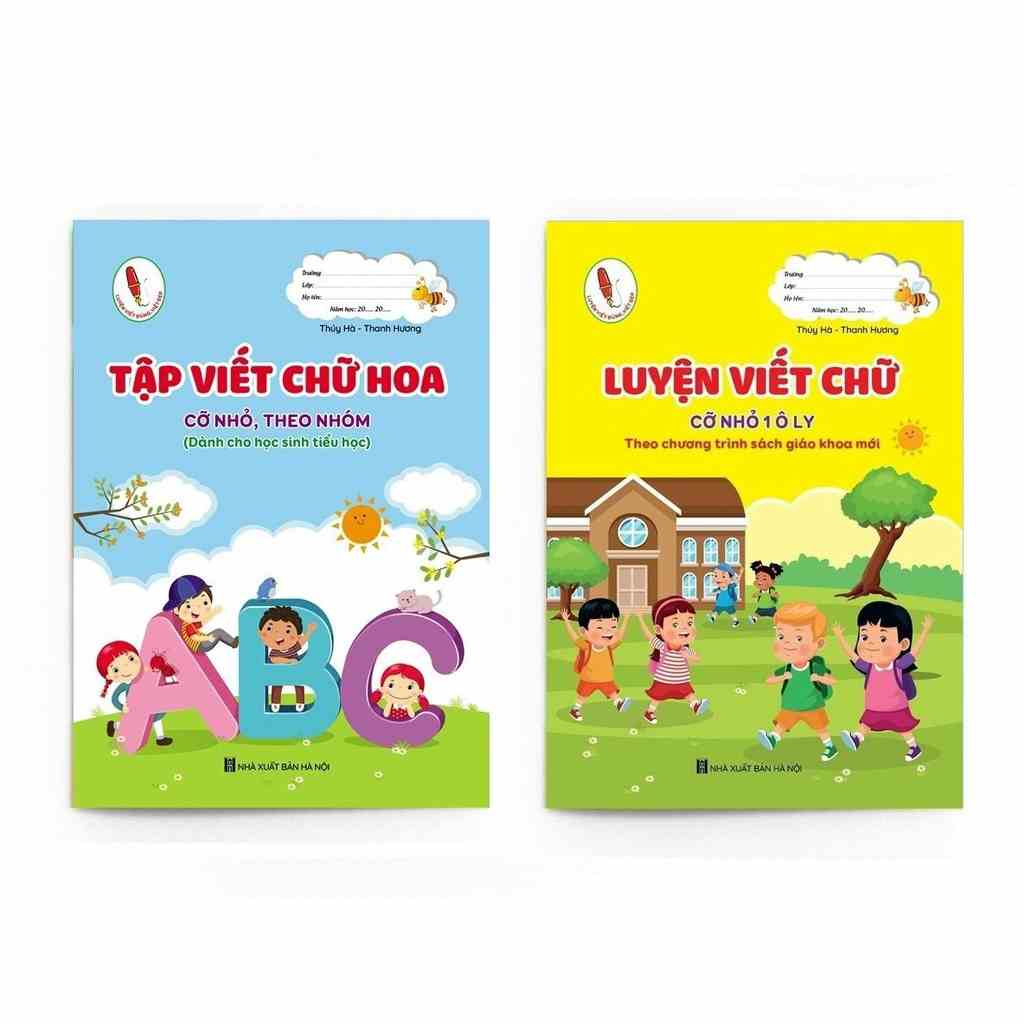 Sách - Combo Tập Viết Chữ Hoa Cỡ Nhỏ Theo Nhóm + Luyện Viết Chữ Cỡ Nhỏ 1 Ô Ly (Bộ 2 Cuốn)