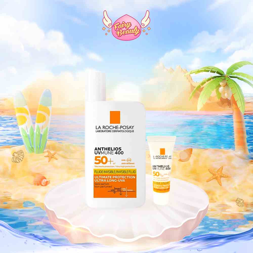 [LA ROCHE-POSAY] Sữa Chống Nắng Ngăn Ngừa Tia UV Dài & Bảo Vệ Làn Da Tối Ưu Anthelios UV Mune 400 SPF 50+ 50/3ml