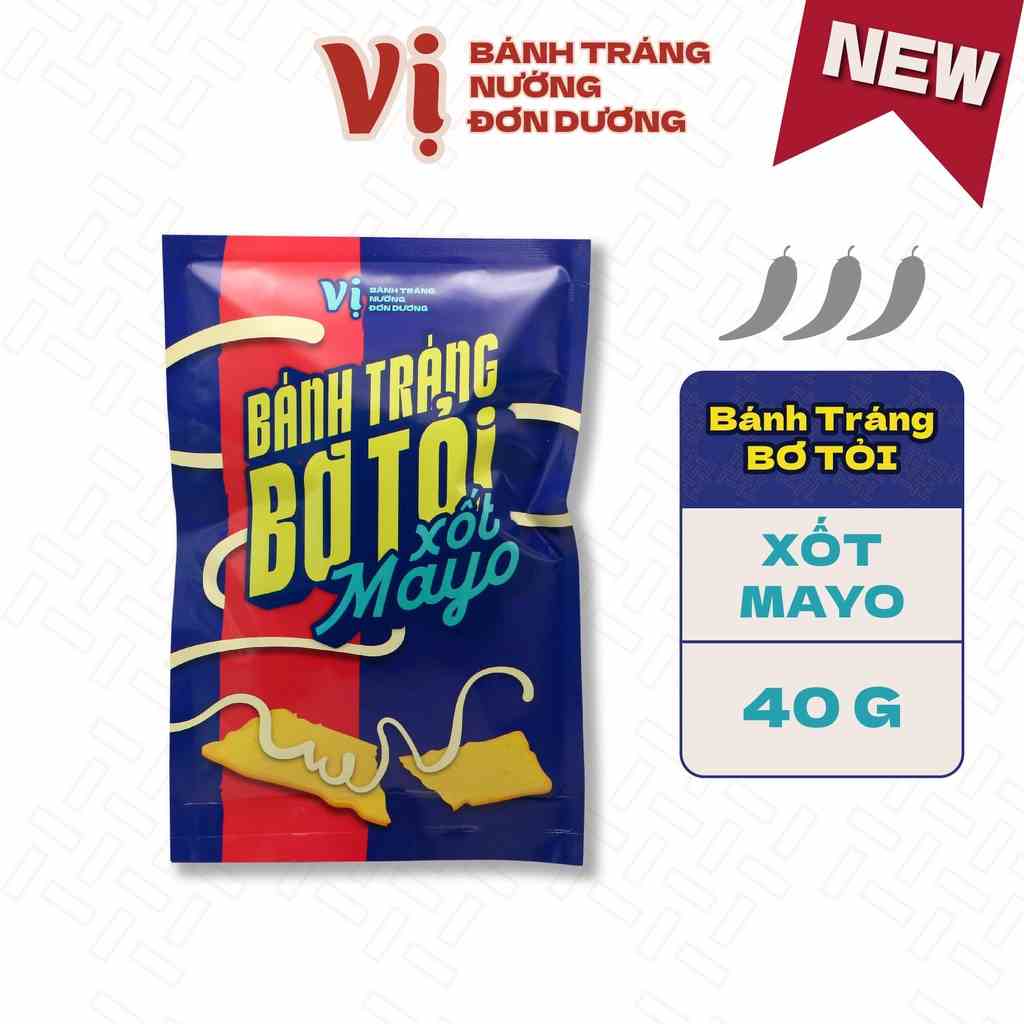 [Mã BMLTA35 giảm đến 35K đơn 99K] Bánh Tráng Bơ Tỏi Xốt Mayo Vị - Túi 40g