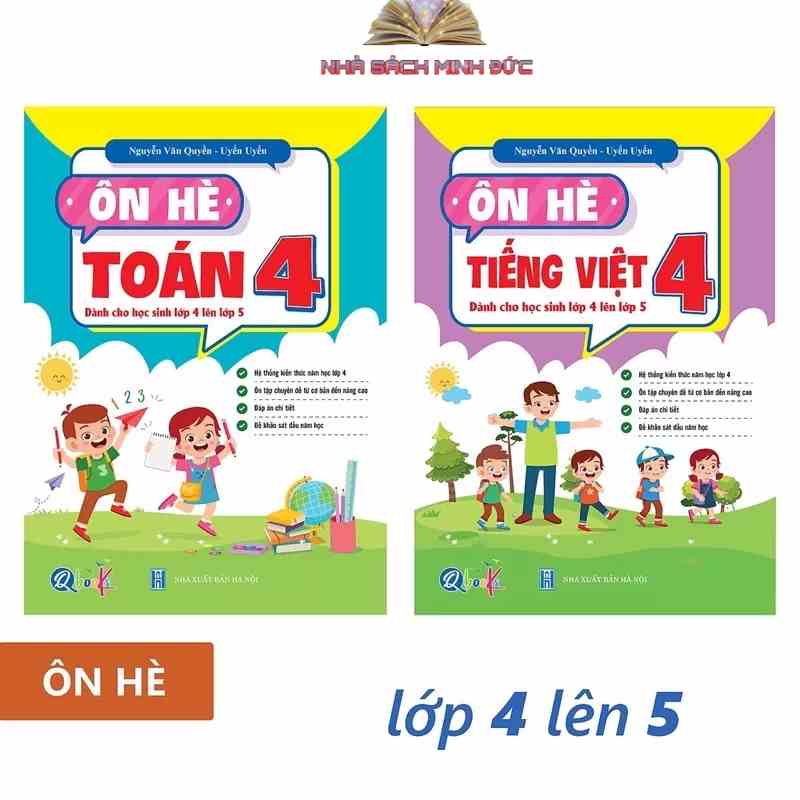 Sách - Bộ Ôn Hè Toán Và Tiếng Việt Lớp 4 - Dành Cho Học Sinh Lớp 4 Lên Lớp 5 MĐB