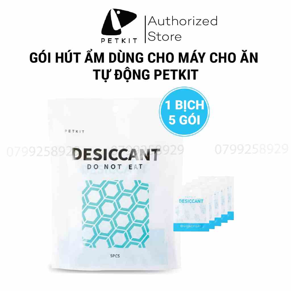 [Mã BMLTB200 giảm đến 100K đơn 499K] 1 Bịch 5 Gói Hút Ẩm Dùng Cho Máy Nhả Hạt, Máy Cho Mèo Ăn Tự Động Petkit