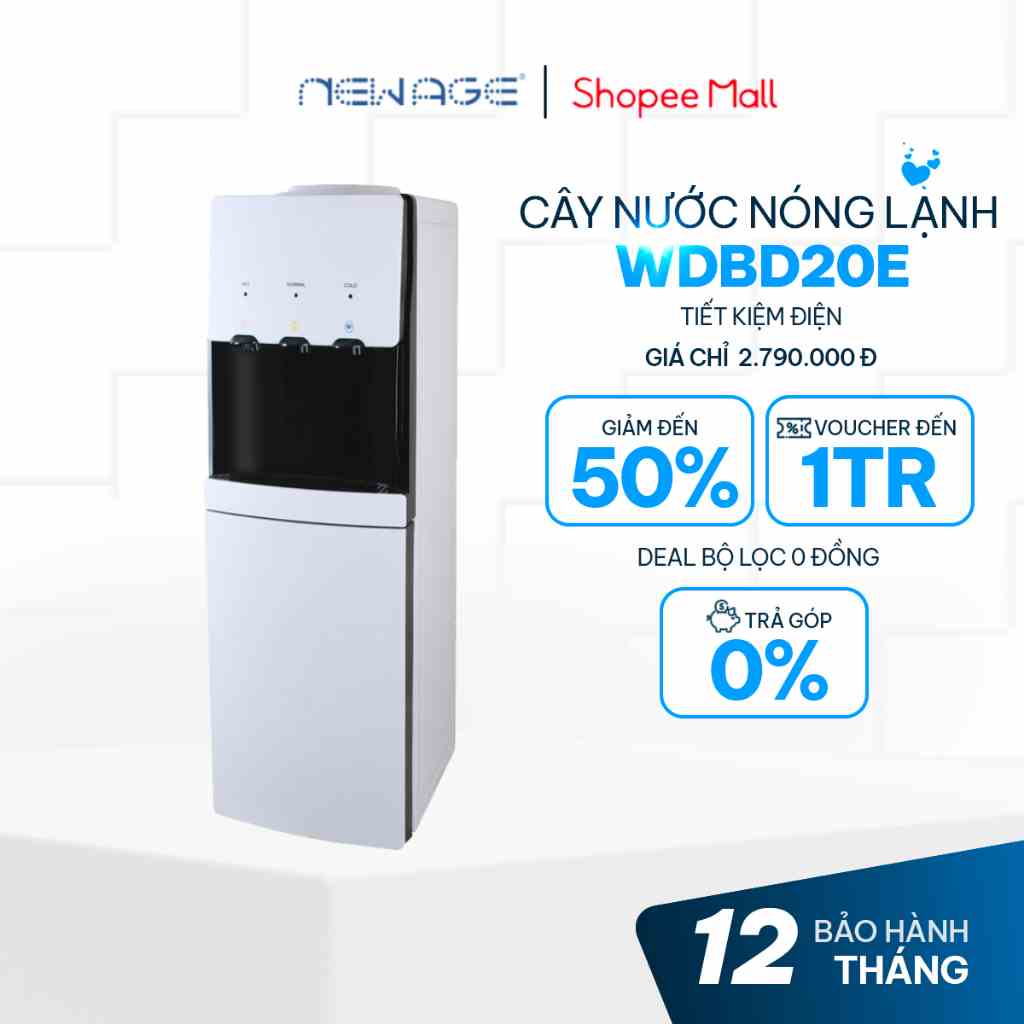 Cây nước nóng lạnh 3 vòi WD1800C Fujie làm lạnh nhanh bằng block nhập - khẩu Nhật Bản