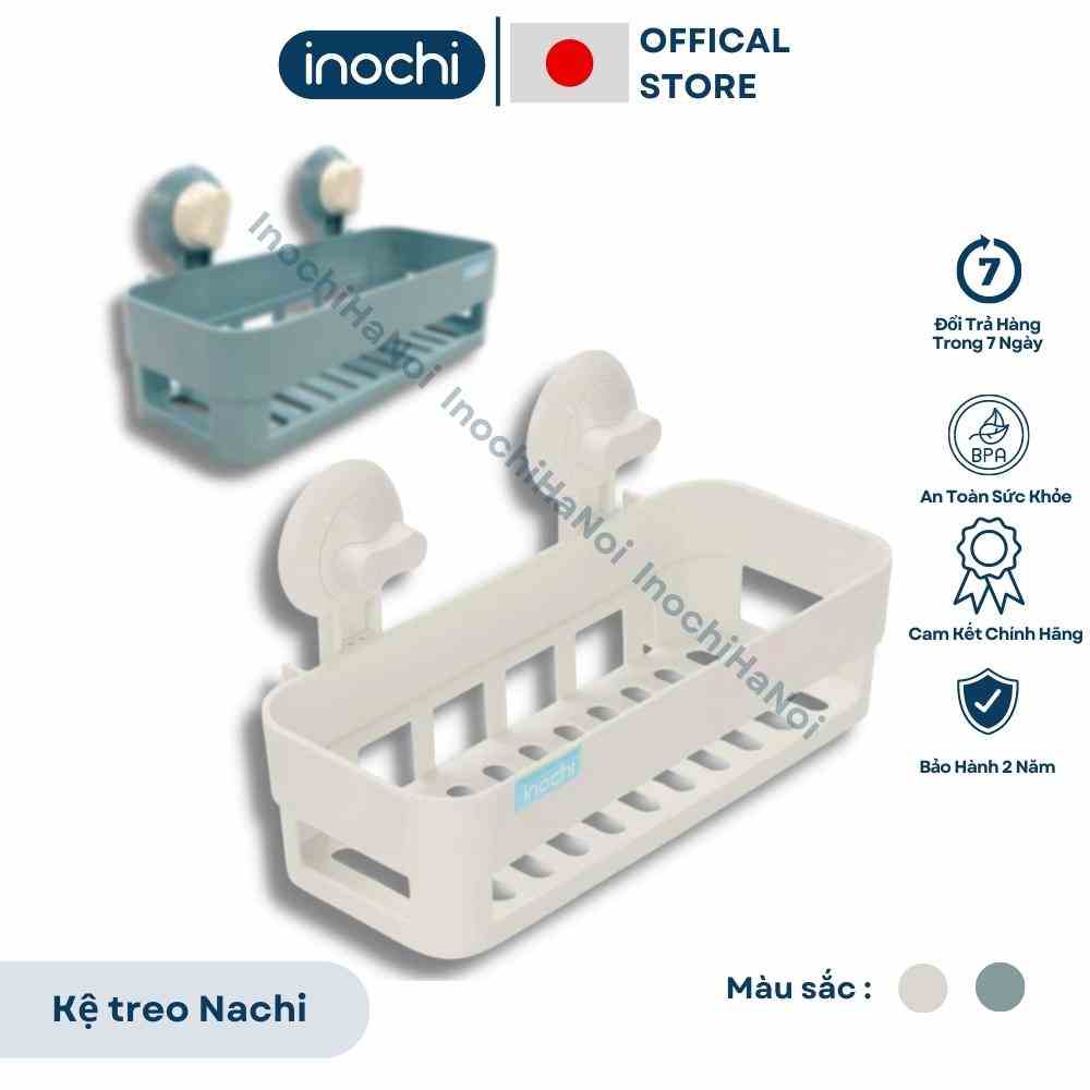 Kệ Gắn Góc Tường nachi chữ nhật treo ngang Inochi Một Tầng Không Cần Khoan Tiện Dụng Cho Nhà Tắm