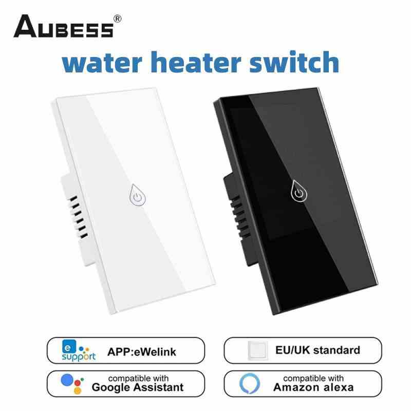 Công tắc máy nước nóng Aubess 20a Wifi Zero Live Wire App Điều khiển từ xa không dây Điều khiển thời gian nhiều nhóm