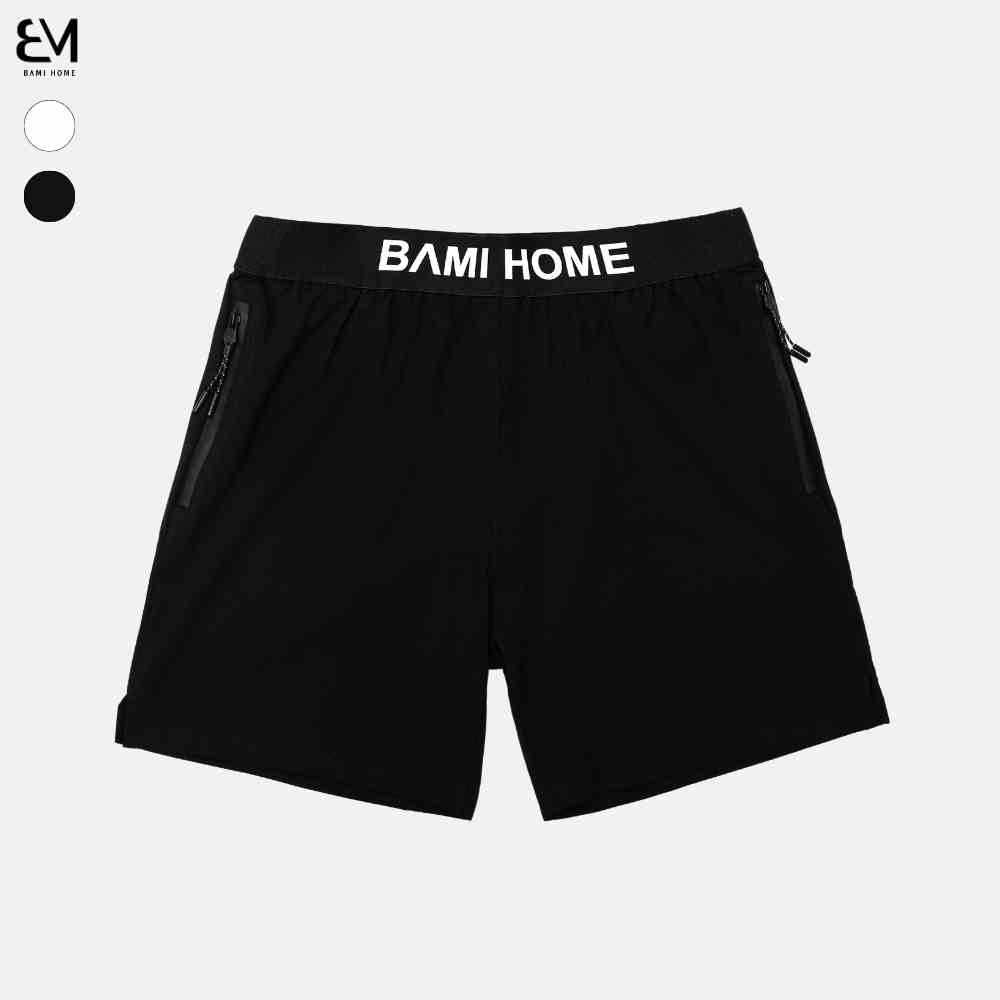 Quần short thể thao nam, quần đùi tập gym BAMIHOME chất liệu cotton co giãn, thoáng mát thấm hút mồ hôi tốt QG03