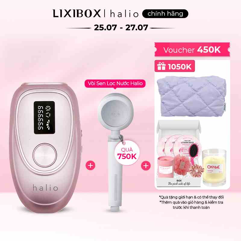 Máy Triệt Lông Băng Lạnh Trẻ Hóa Da Halio IPL Cooling Hair Removal Device