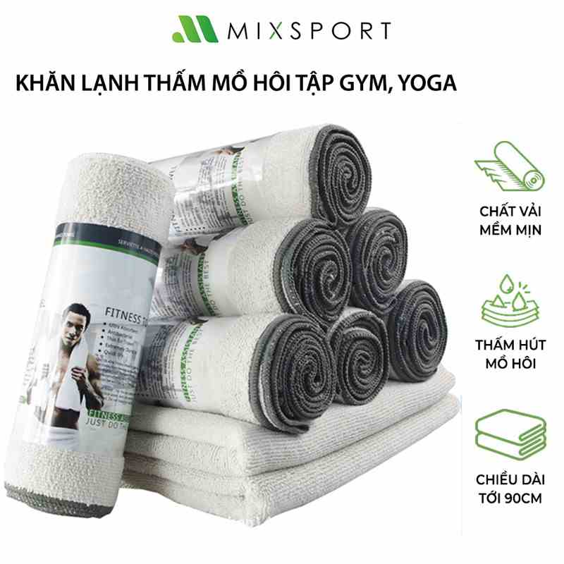 [Mã ICBFRI25 giảm 25K đơn 149K] Khăn Lau Mồ Hôi Tập Gym Mixsport Làm Mát Nhanh Chóng, Thấm Hút Và Mềm Mịn