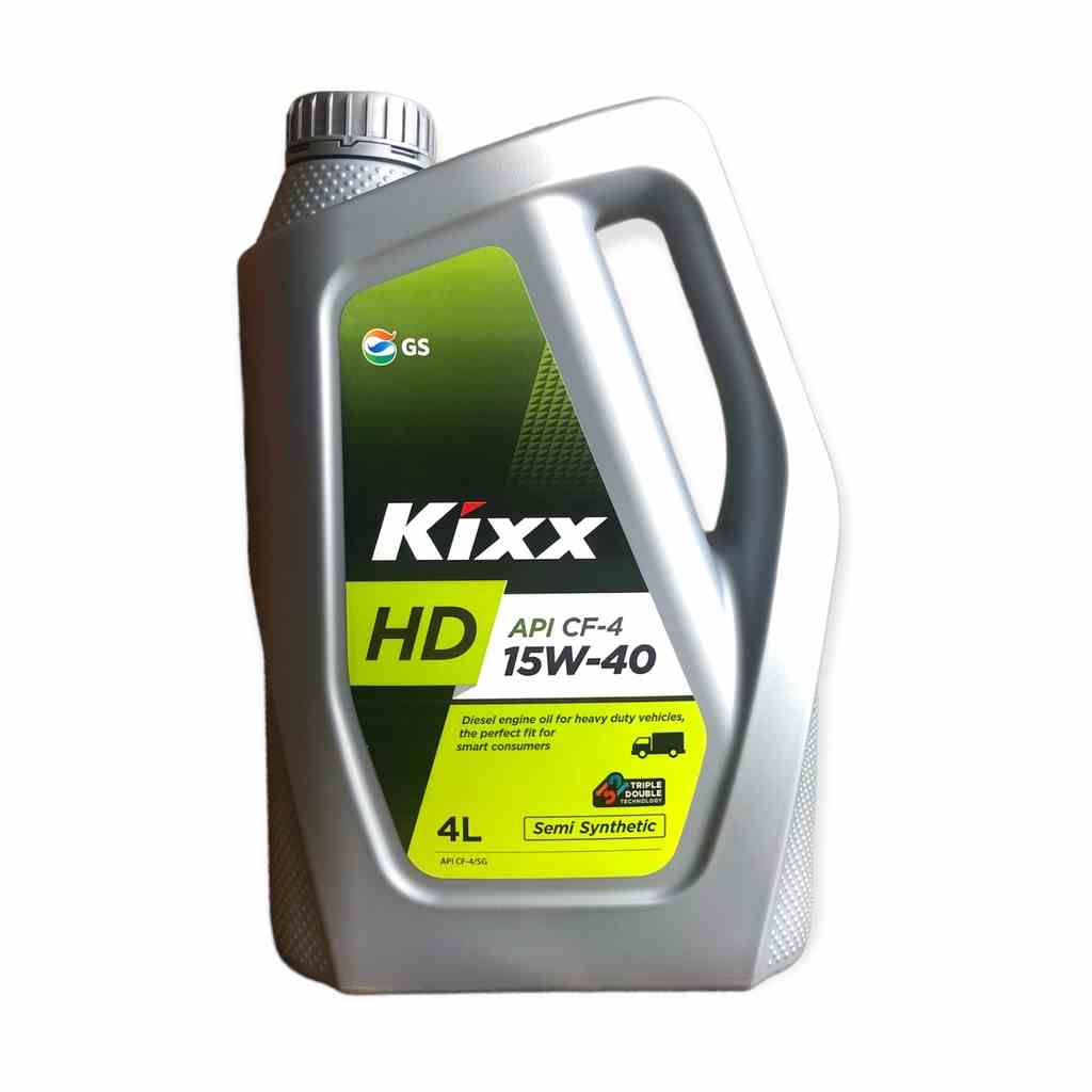 Nhớt bán tổng hợp Kixx HD CF-4 15w40 dành cho máy dầu [ 4L ]