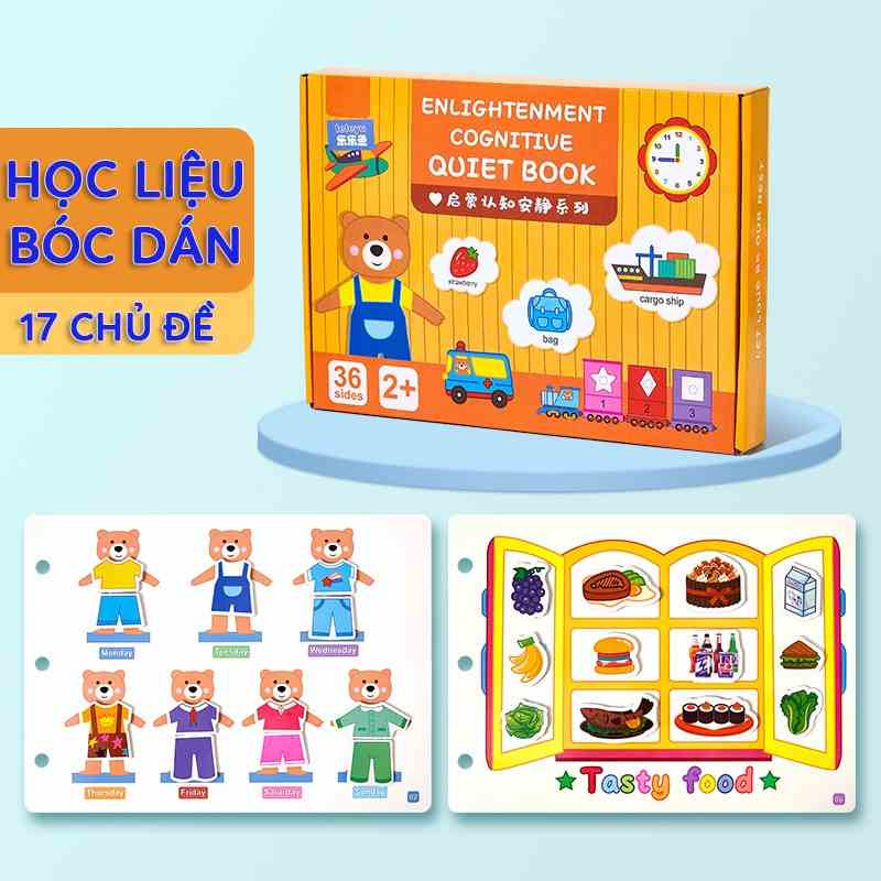 Đồ Chơi Học Liệu Bóc Dán Montessori Thông Minh Cho Bé 17 Chủ Đề S-Kids.