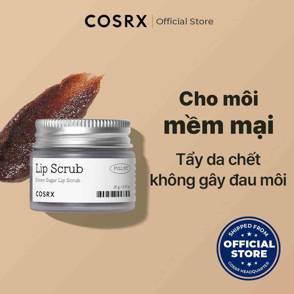 [COSRX OFFICIAL] Tẩy da chết môi COSRX Lip Scrub - Full Fit Honey Sugar Lip Scrub 20g