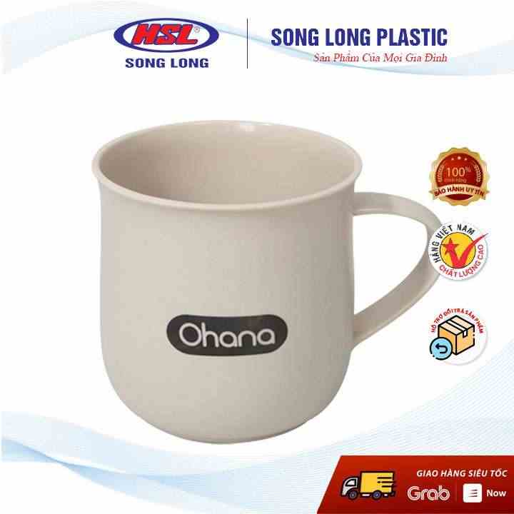 Cốc uống nước nhựa cao cấp Ohana- 3041- màu ngẫu nhiên- Song Long Plastis