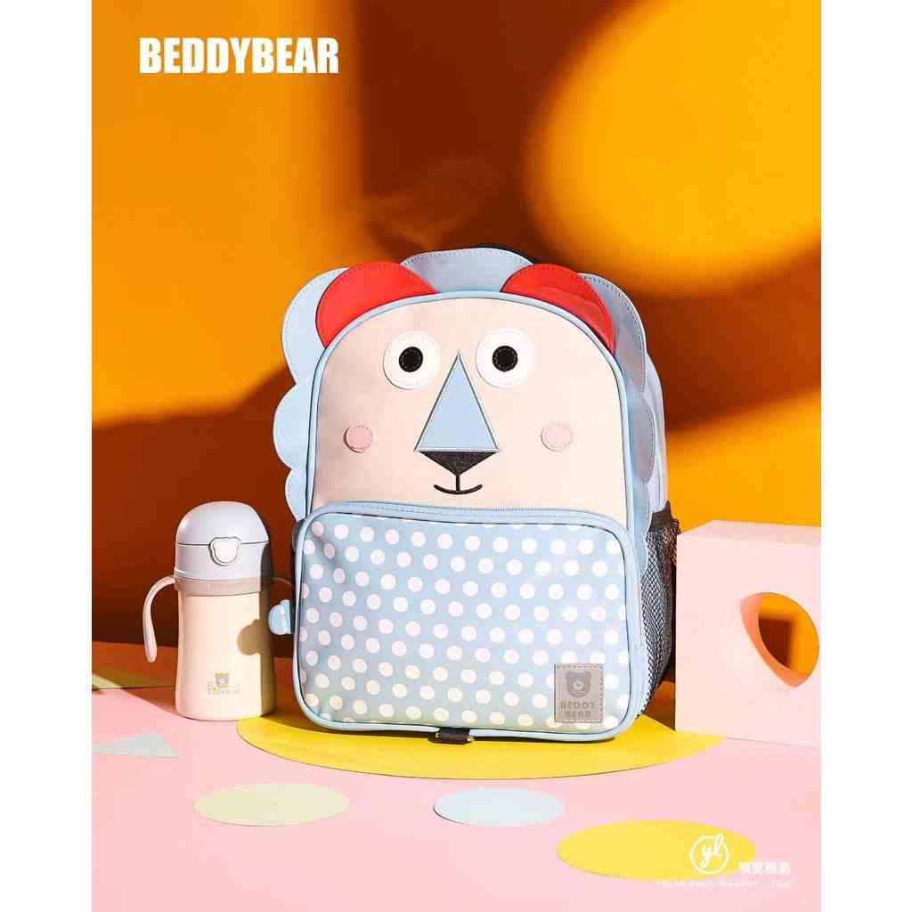 HOT Balo cho bé Mẫu giáo BEDDY BEAR Happy Paradise họa tiết Sư Tử dành cho Bé Gái từ 02 tuổi Cao 36 x Ngang 31 x Rộng 13