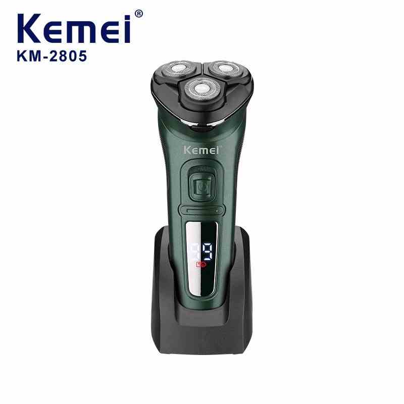 [Mã BMLTB35 giảm đến 35K đơn 99K] Máy cạo râu khô và ướt KEMEI KM-2805 chống thấm nước IPX7 công suất mạnh 5W sạc USB