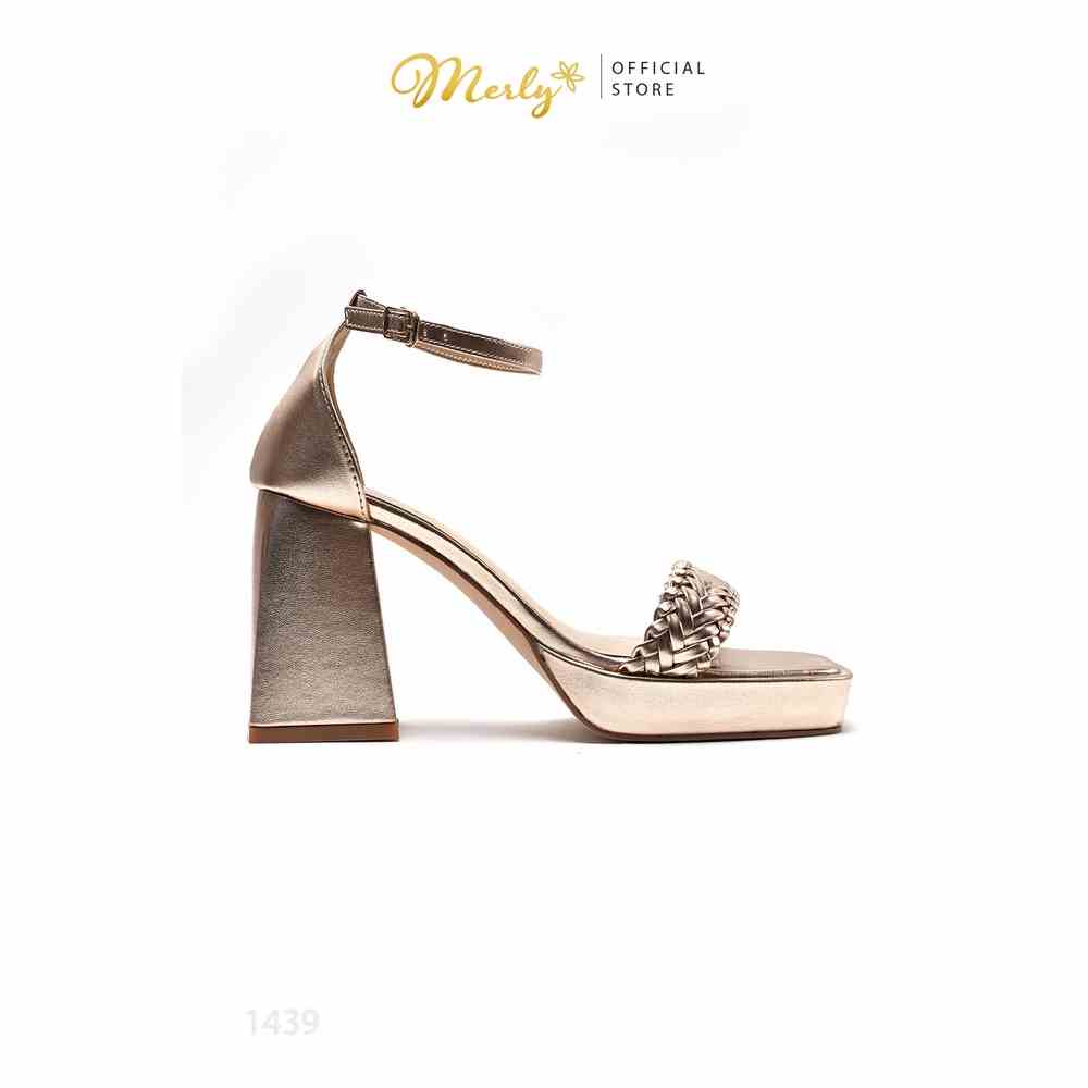 Giày sandal đế đúp 8cm Merly 1439