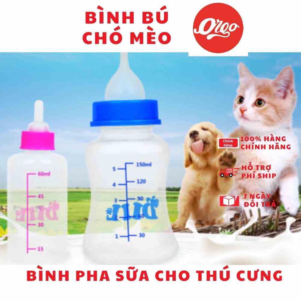 [Mã BMLTB35 giảm đến 35K đơn 99K] Orgo New- Bình bú cho chó mèo bình sữa bình ti chó mèo con (3 loại)