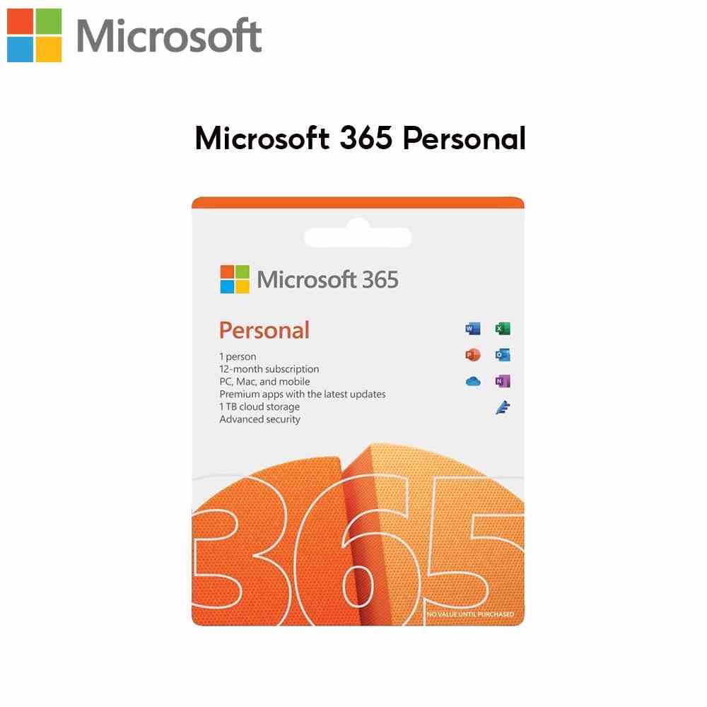 Phần mềm Microsoft 365 Personal | 12 tháng | Dành cho 1 người| 5 thiết bị/người | Trọn bộ ứng dụng Office | 1TB lưu trữ