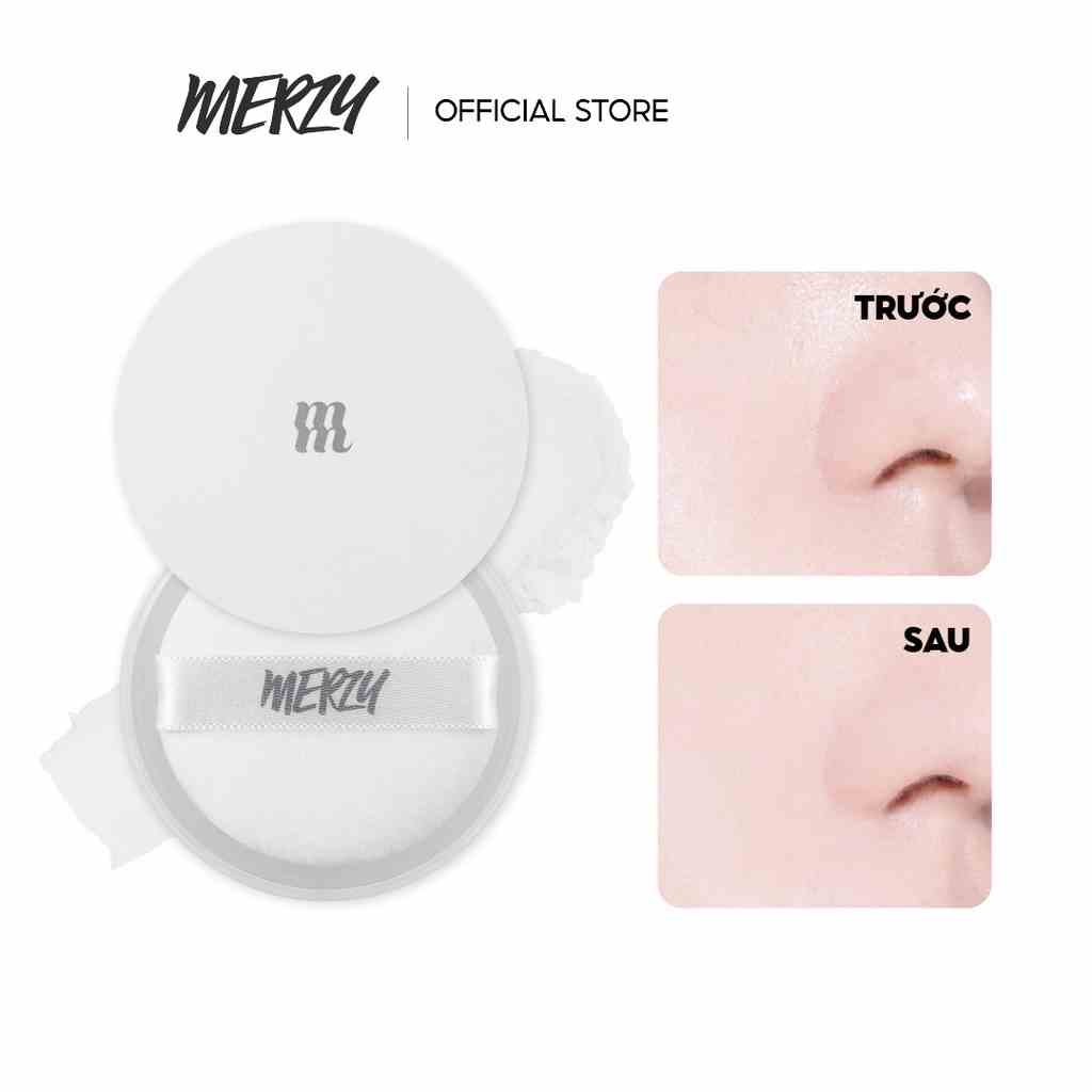 [NEW] Phấn phủ dạng bột kiềm dầu, giúp da mịn màng Merzy Stay Blur Loose Powder 7g