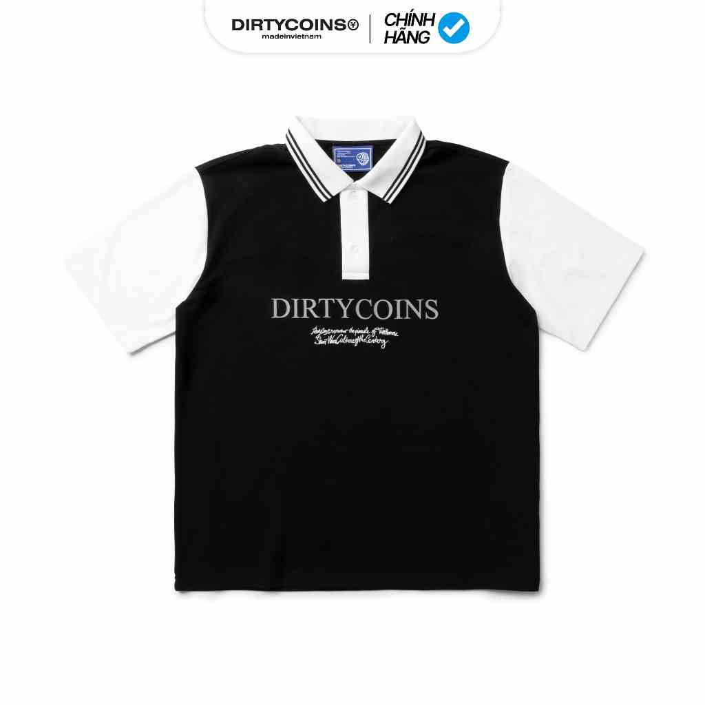 Áo Thun DirtyCoins Culture Polo - Black/Cream