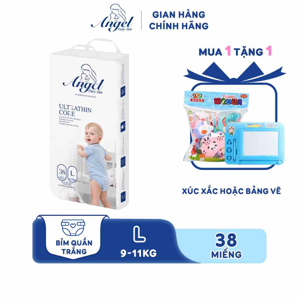 [Mã BMLTB35 giảm đến 35K đơn 99K] Bỉm Quần ANGEL Ultrathin Core Size L38