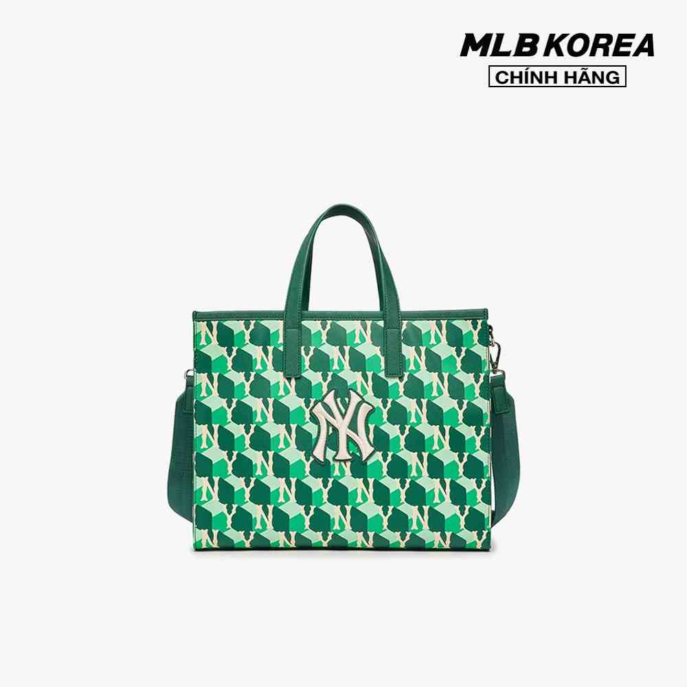 MLB - Túi xách chữ nhật Cube Monogram Medium 3AORM042N-50GND