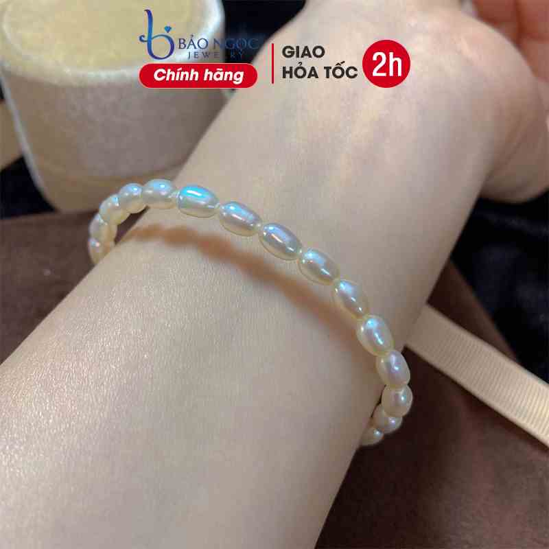 Vòng Tay Ngọc Trai Nhí Size 4-5ly Trơn Phù Hợp Cho Mọi Lứa Tuổi LT2697 Bảo Ngọc Jewelry Thiết Kế Độc Quyền Tại Bảo Ngọc