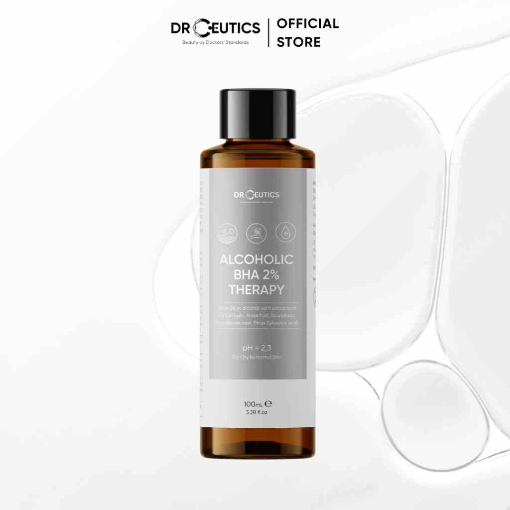 DRCEUTICS Dung Dịch Làm Sạch Và Cân Bằng Da BHA 2% ACOLHOLIC (Nền Cồn)