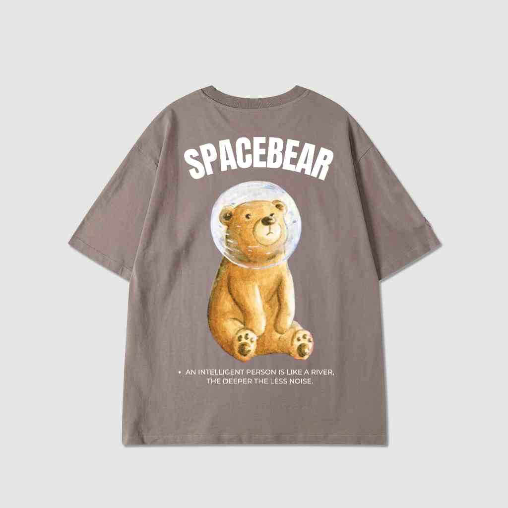 [Mã BMLTB35 giảm đến 35K đơn 99K] Áo thun nam nữ oversize Space Bear Icotton