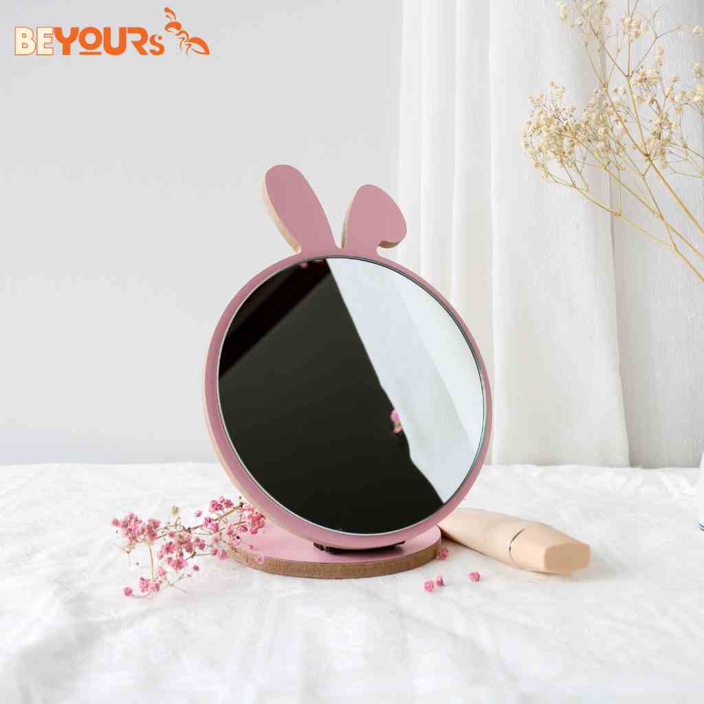 [Mã BMLTB35 giảm đến 35K đơn 99K] Gương Thỏ để bàn BEYOURs - MAKEUP MIRROR ART - Màu ngẫu nhiên