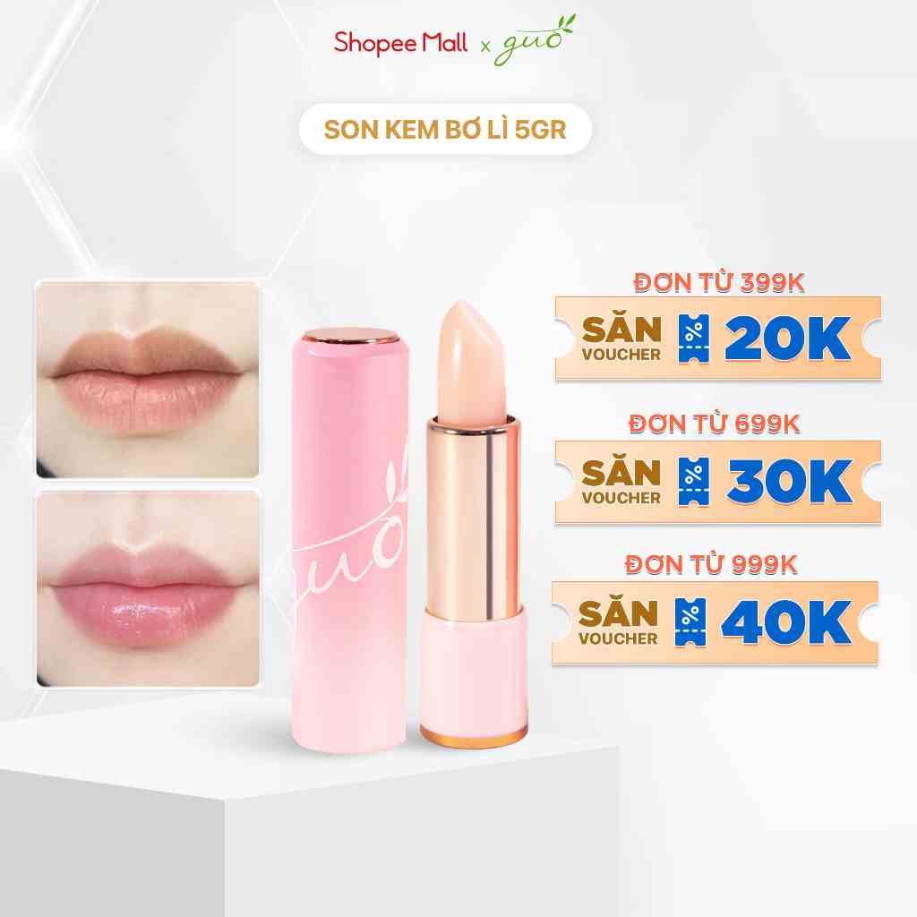 [Dưỡng môi căng hồng] Son dưỡng hồng dâu GUO - Rose Touch lip Balm 5gr