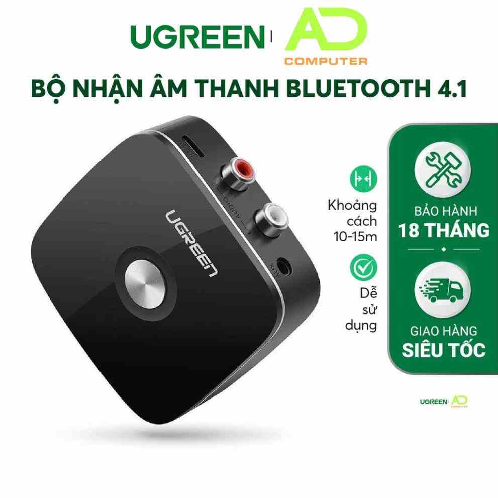 [Mã BMLTB35 giảm đến 35K đơn 99K] Bộ nhận âm thanh Bluetooth 5.0 đầu ra 3,5mm + 2 đầu RCA UGREEN 30445