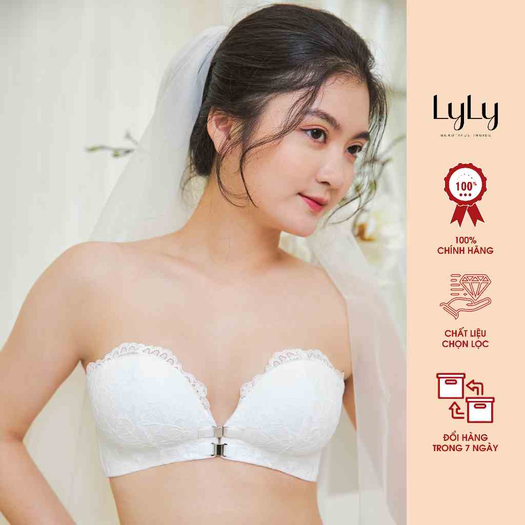 [Mã BMLTB35 giảm đến 35K đơn 99K] Áo ngực không dây cài trước nam châm đệm dày nâng đẩy ngực chống tụt AL187 Lylylorem